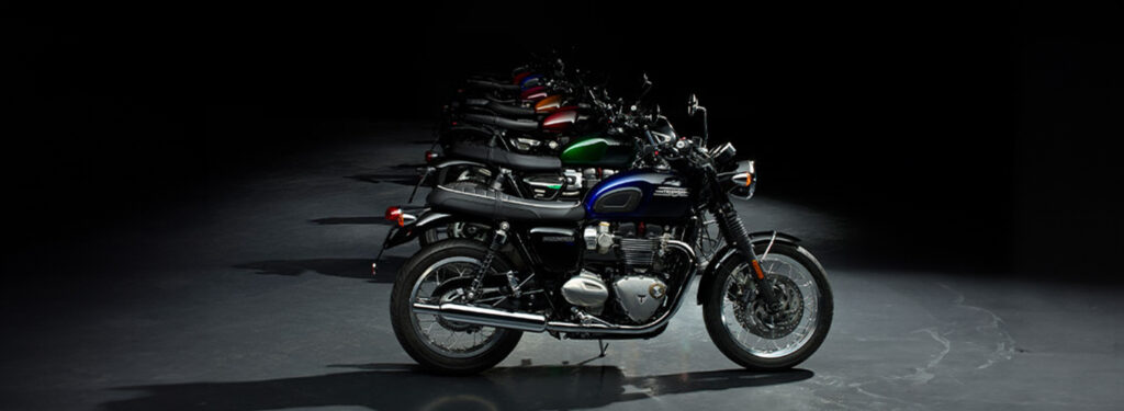 Triumph Stealth Editions in-store for viewing and test rides at Webbs Motorcycles Peterborough and Lincoln.